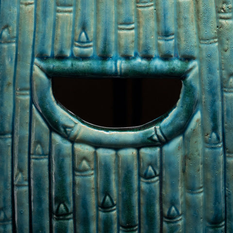 Handcrafted Shiwan Ceramic Stool - BAMBOO - HOG LANE, modern chinese