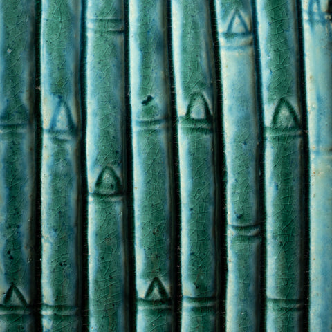 Handcrafted Shiwan Ceramic Stool - BAMBOO - HOG LANE, modern chinese