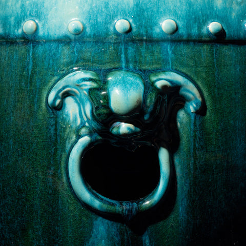 Handcrafted Shiwan Ceramic Stool - GRASS DRAGON - HOG LANE, modern chinese