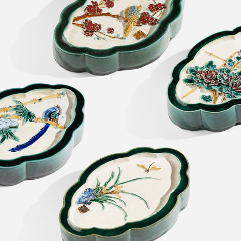 A handcrafted Shiwan ceramic piece made using traditional kiln-fired techniques from southern China, showcasing the unique glaze patterns, symbolic forms, and sculptural artistry rooted in Cantonese heritage; this oriental decorative item brings timeless Chinese craftsmanship and cultural elegance into modern interior spaces.