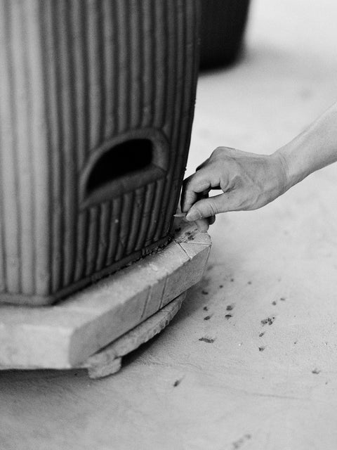 Handcrafted Bamboo Ceramic Stool, Hog Lane. A handcrafted Shiwan ceramic piece made using traditional kiln-fired techniques from southern China, showcasing the unique glaze patterns, symbolic forms, and sculptural artistry rooted in Cantonese heritage; this oriental decorative item brings timeless Chinese craftsmanship and cultural elegance into modern interior spaces.

Collectible with traditional Chinese glaze and cultural symbolism, ideal for antique lovers and oriental art collectors.