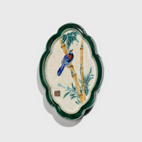 Bamboo ceramic wall art handmade in Shiwan, Guangdong – traditional kiln-fired pottery by Hog Lane.